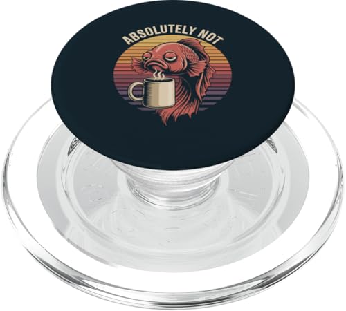 Office Betta Fisch Kollege Kaffee Betta Fisch PopSockets PopGrip für MagSafe von Betta Fish Lover Gifts & Aquatic Tees