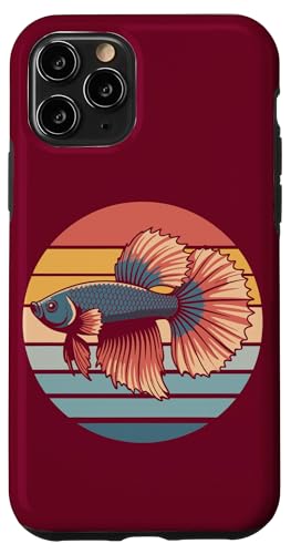 Retro-Betta-Fisch Hülle für iPhone 11 Pro von Betta Fish Lover Gifts & Aquatic Tees