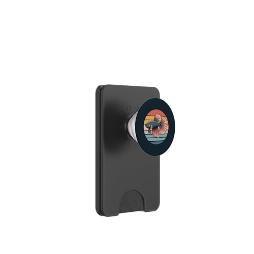 Retro-Betta-Fisch PopSockets PopWallet für MagSafe Retro-Betta-Fisch PopSockets PopWallet für MagSafe von Betta Fish Lover Gifts & Aquatic Tees