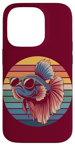Vintage Betta Fish Sonnenbrille Betta Fish Hülle für iPhone 14 Pro von Betta Fish Lover Gifts & Aquatic Tees