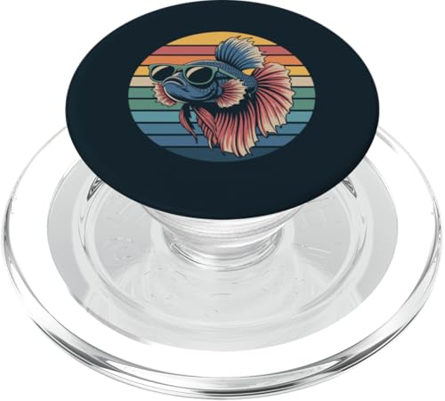 Vintage Betta Fish Sonnenbrille Betta Fish PopSockets PopGrip für MagSafe von Betta Fish Lover Gifts & Aquatic Tees