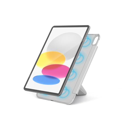 Bettdow Hülle für iPad A16 11. Generation 2025 /ipad 10. Generation 10.9 Zoll 2022, Horizontaler/Vertikaler Ständer, Dünne Leichte PU Leder Magnetisch Hülle mit Auto Schlaf/Aufwach Funktion, Grau von Bettdow
