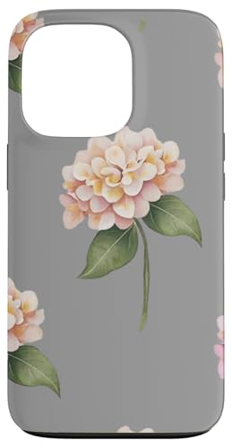 Hortensien-Design, weich, Aquarell, Boho-Stil auf Grau Hülle für iPhone 13 Pro Hortensien-Design, weich, Aquarell, Boho-Stil auf Grau Hülle für iPhone 13 Pro von Better You Tees Etc.