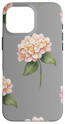Hortensien-Design, weich, Aquarell, Boho-Stil auf Grau Hülle für iPhone 16 Pro Max Hortensien-Design, weich, Aquarell, Boho-Stil auf Grau Hülle für iPhone 16 Pro Max von Better You Tees Etc.