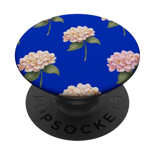Hortensien-Design, weich, Aquarell, Boho-Stil auf Königsblau PopSockets Klebender PopGrip Hortensien-Design, weich, Aquarell, Boho-Stil auf Königsblau PopSockets Klebender PopGrip von Better You Tees Etc.