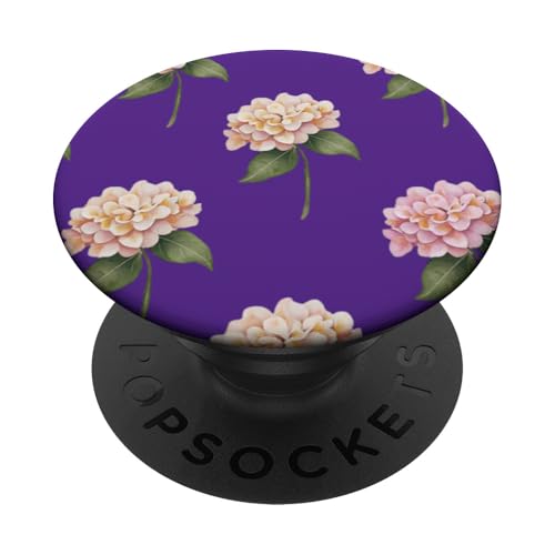 Hortensien-Design, weich, Aquarell, Boho-Stil auf Lila PopSockets Klebender PopGrip Hortensien-Design, weich, Aquarell, Boho-Stil auf Lila PopSockets Klebender PopGrip von Better You Tees Etc.