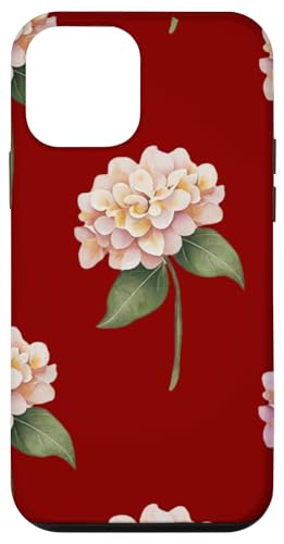Hortensien-Design, weich, Aquarell, Boho-Stil auf Rot Hülle für iPhone 12 mini Hortensien-Design, weich, Aquarell, Boho-Stil auf Rot Hülle für iPhone 12 mini von Better You Tees Etc.