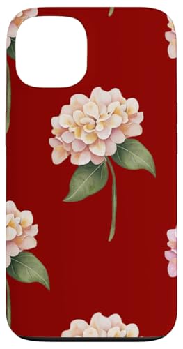Hortensien-Design, weich, Aquarell, Boho-Stil auf Rot Hülle für iPhone 13 Hortensien-Design, weich, Aquarell, Boho-Stil auf Rot Hülle für iPhone 13 von Better You Tees Etc.
