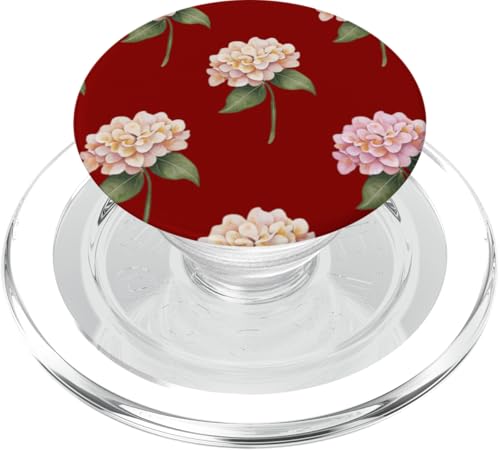 Hortensien-Design, weich, Aquarell, Boho-Stil auf Rot PopSockets PopGrip für MagSafe Hortensien-Design, weich, Aquarell, Boho-Stil auf Rot PopSockets PopGrip für MagSafe von Better You Tees Etc.