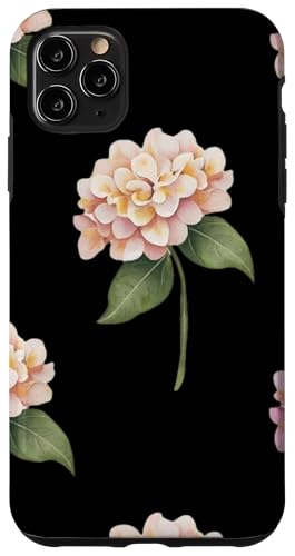 Hortensien-Design, weich, Aquarell, Boho-Stil auf Schwarz Hülle für iPhone 11 Pro Max Hortensien-Design, weich, Aquarell, Boho-Stil auf Schwarz Hülle für iPhone 11 Pro Max von Better You Tees Etc.