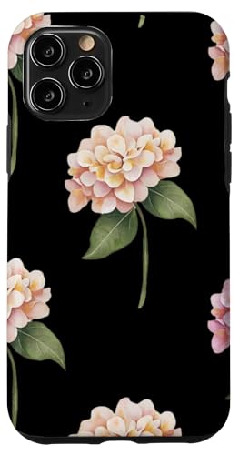 Hortensien-Design, weich, Aquarell, Boho-Stil auf Schwarz Hülle für iPhone 11 Pro Hortensien-Design, weich, Aquarell, Boho-Stil auf Schwarz Hülle für iPhone 11 Pro von Better You Tees Etc.