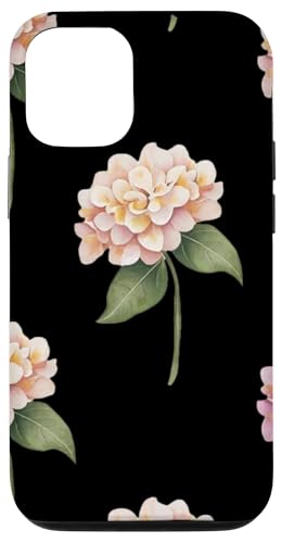 Hortensien-Design, weich, Aquarell, Boho-Stil auf Schwarz Hülle für iPhone 12/12 Pro Hortensien-Design, weich, Aquarell, Boho-Stil auf Schwarz Hülle für iPhone 12/12 Pro von Better You Tees Etc.
