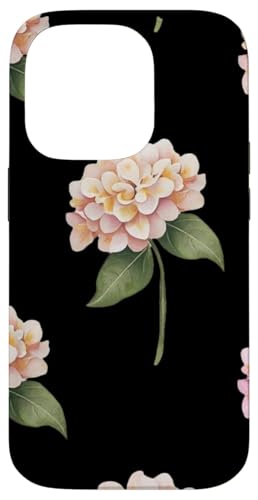 Hortensien-Design, weich, Aquarell, Boho-Stil auf Schwarz Hülle für iPhone 14 Pro Hortensien-Design, weich, Aquarell, Boho-Stil auf Schwarz Hülle für iPhone 14 Pro von Better You Tees Etc.