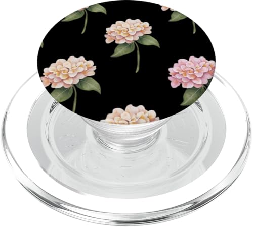 Hortensien-Design, weich, Aquarell, Boho-Stil auf Schwarz PopSockets PopGrip für MagSafe Hortensien-Design, weich, Aquarell, Boho-Stil auf Schwarz PopSockets PopGrip für MagSafe von Better You Tees Etc.