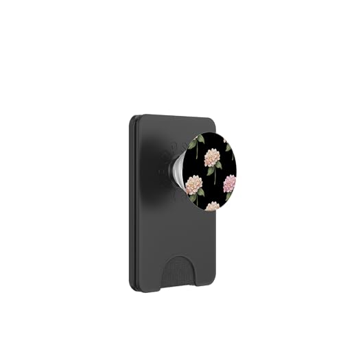 Hortensien-Design, weich, Aquarell, Boho-Stil auf Schwarz PopSockets PopWallet für MagSafe Hortensien-Design, weich, Aquarell, Boho-Stil auf Schwarz PopSockets PopWallet für MagSafe von Better You Tees Etc.