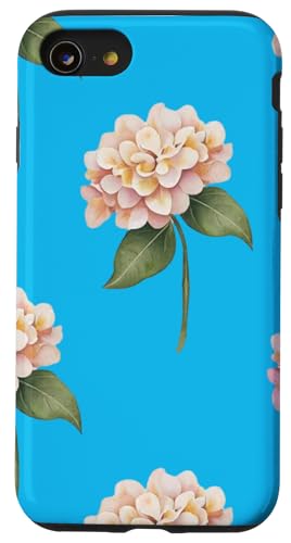 Hortensien-Design, weich, Aquarell, Boho-Stil auf Weiß Hülle für iPhone SE (2020) / 7 / 8 von Better You Tees Etc.