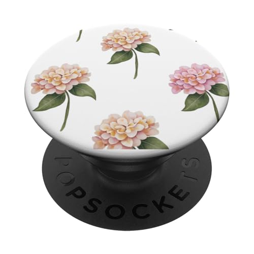 Hortensien-Design, weich, Aquarell, Boho-Stil auf Weiß PopSockets Klebender PopGrip Hortensien-Design, weich, Aquarell, Boho-Stil auf Weiß PopSockets Klebender PopGrip von Better You Tees Etc.