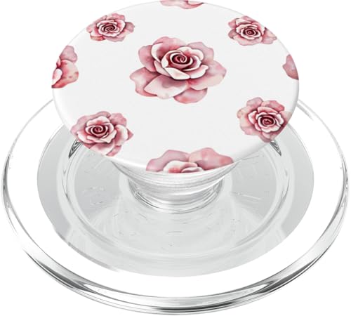 Rosendesign, weiches Aquarell im Boho-Stil auf Weiß PopSockets PopGrip für MagSafe Rosendesign, weiches Aquarell im Boho-Stil auf Weiß PopSockets PopGrip für MagSafe von Better You Tees Etc.
