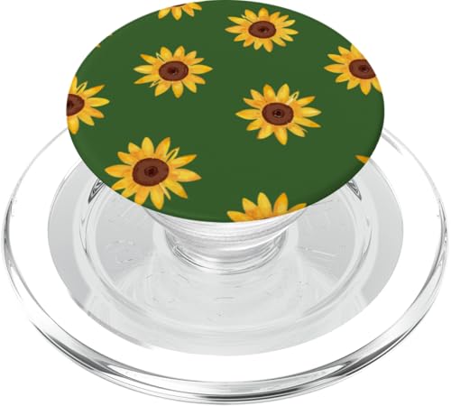 Sonnenblumen-Design, weich, Aquarell, Boho-Stil auf Grün PopSockets PopGrip für MagSafe Sonnenblumen-Design, weich, Aquarell, Boho-Stil auf Grün PopSockets PopGrip für MagSafe von Better You Tees Etc.