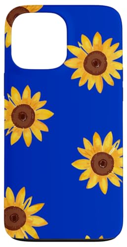 Sonnenblumen-Design, weich, Aquarell, Boho-Stil auf Königsblau Hülle für iPhone 13 Pro Max Sonnenblumen-Design, weich, Aquarell, Boho-Stil auf Königsblau Hülle für iPhone 13 Pro Max von Better You Tees Etc.
