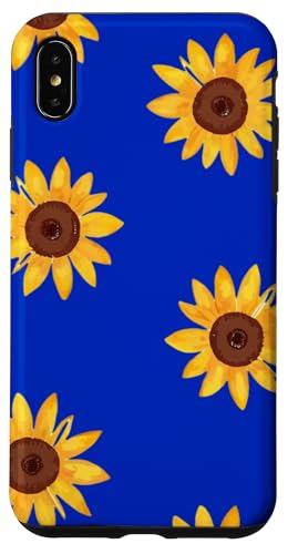 Sonnenblumen-Design, weich, Aquarell, Boho-Stil auf Königsblau Hülle für iPhone XS Max Sonnenblumen-Design, weich, Aquarell, Boho-Stil auf Königsblau Hülle für iPhone XS Max von Better You Tees Etc.