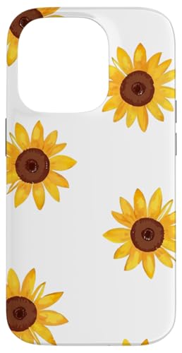 Sonnenblumen-Design, weich, Aquarell, Boho-Stil auf Weiß Hülle für iPhone 14 Pro Sonnenblumen-Design, weich, Aquarell, Boho-Stil auf Weiß Hülle für iPhone 14 Pro von Better You Tees Etc.