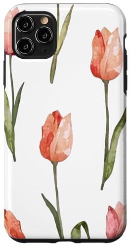 Tulpen Design Soft Watercolor Boho Style on White Hülle für iPhone 11 Pro Max Tulpen Design Soft Watercolor Boho Style on White Hülle für iPhone 11 Pro Max von Better You Tees Etc.