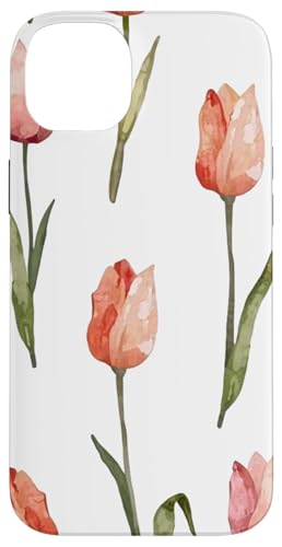 Tulpen Design Soft Watercolor Boho Style on White Hülle für iPhone 14 Plus Tulpen Design Soft Watercolor Boho Style on White Hülle für iPhone 14 Plus von Better You Tees Etc.