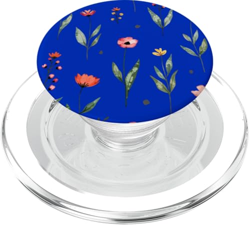 Wildblumen-Design, weich, Aquarell, Boho-Stil, Blumenmuster auf Blau PopSockets PopGrip für MagSafe Wildblumen-Design, weich, Aquarell, Boho-Stil, Blumenmuster auf Blau PopSockets PopGrip für MagSafe von Better You Tees Etc.