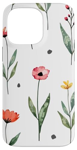 Wildblumen-Design, weich, Aquarell, Boho-Stil, Blumenmuster auf Weiß Hülle für iPhone 14 Pro Max Wildblumen-Design, weich, Aquarell, Boho-Stil, Blumenmuster auf Weiß Hülle für iPhone 14 Pro Max von Better You Tees Etc.