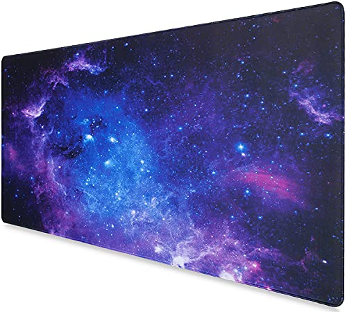 BetterRain Erweitertes Gaming-Mauspad, Cosmic Sky, 3 mm dick, XXL, rutschfeste Gummiunterseite, Mauspad mit genähten Kanten, rutschfeste Unterseite, wasserdichte Tastatur-Mauspad, BetterRain Erweitertes Gaming-Mauspad, Cosmic Sky, 3 mm dick, XXL, rutschfeste Gummiunterseite, Mauspad mit genähten Kanten, rutschfeste Unterseite, wasserdichte Tastatur-Mauspad, von BetterRain