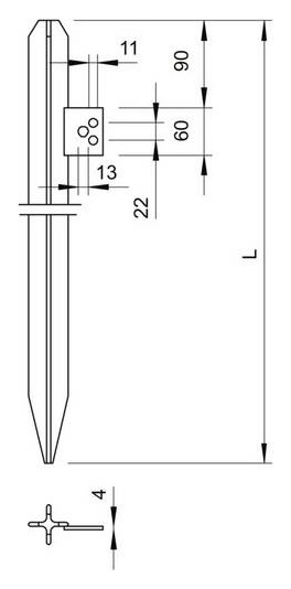 Bettermann 213/2,5M STABERDER KREUZPROF von Bettermann