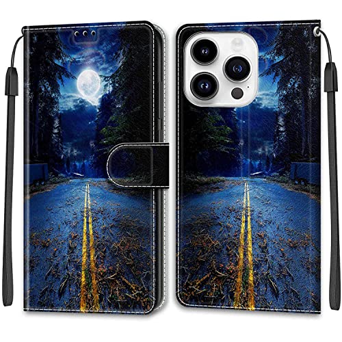 Betunistoy Handyhülle für iPhone 14 Pro Hülle, Standfunktion Kartenfach Wallet Premium Leder Schutzhülle iPhone 14 Pro Flip Case Cover Stoßfeste Klapphülle von Betunistoy