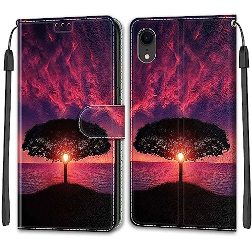 Betunistoy Handyhülle für iPhone XR Hülle, Standfunktion Kartenfach Wallet Premium Leder Schutzhülle iPhone XR Flip Case Cover Stoßfeste Klapphülle von Betunistoy