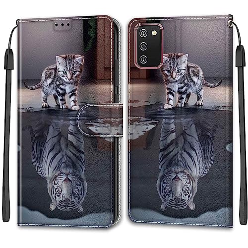 Handyhülle für Samsung Galaxy A02S/ M02S/ F02S Hülle Premium Lederhülle Klappbar Flip Case Tasche Magnet Kartenfach Standfunktion Schutzhülle für Samsung A02S/ M02S/ F02S von Betunistoy