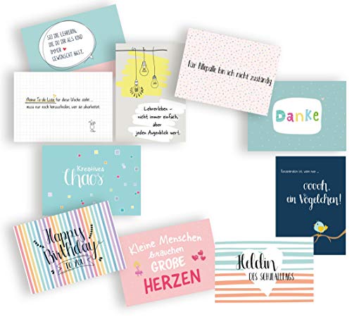 Betzold - Lehrer-Postkartenset 10 Stück - Geschenke für Lehrer von Betzold