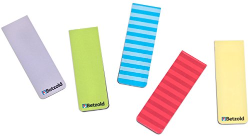 Betzold - Lesezeichen magnetisch, 5 Stk. bunt - page marker bookmark Magnetlesezeichen von Betzold