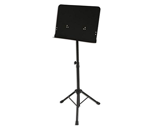 Betzold Musik - Notenständer schwarz, klappbar, Metallplatte, höhenverstellbar - Notenpult Orchesterpult von Betzold