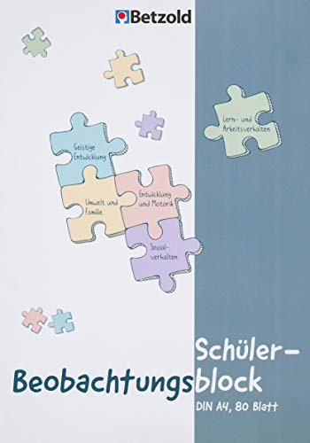 Betzold - Schüler-Beobachtungsblock DIN A4 für Lehrer/innen - Bewertung von Betzold