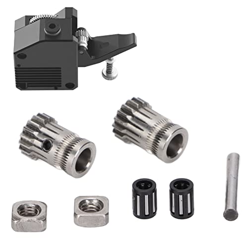 Beufee Getriebe-Extruder-Kit, Extrusionsrad-Kit Antriebsräder Extrusionsrad-Extruder-Antriebsgetriebe-Kit 3D-Druckerzubehör Für Prusa I3 von Beufee