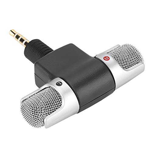 Beufee -Mikrofon, Professionelles Externes Handmikrofon, 3,5-mm-Klinkenmikrofon, Stereo-Kondensatormikrofon Für Handy-Sprache Beufee -Mikrofon, Professionelles Externes Handmikrofon, 3,5-mm-Klinkenmikrofon, Stereo-Kondensatormikrofon Für Handy-Sprache von Beufee