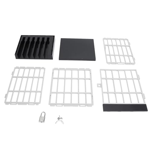 Handy Gefängnis, 6 Slots Handy Gefängnissperre mit Schlüssel für die Zeit Party Spaß im Klassenzimmer Home Family Spaß (Black Grey) von Beufee