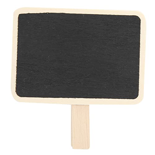 Mini Retangle Chalkboard Blackboard mit Holzclip, 50pcs Message Board Schilder Beschriftungen Clips löschbare Tafel -Label -Clips für Home Office Mini Retangle Chalkboard Blackboard mit Holzclip, 50pcs Message Board Schilder Beschriftungen Clips löschbare Tafel -Label -Clips für Home Office von Beufee
