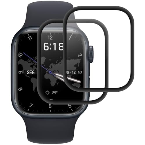 2 Stück Panzer Schutz Glas für Apple watch Series 6/5/4/SE 44mm, Panzerfolie Glass,[9H Härte][HD Klare][Blasenfrei][Anti-Kratzen] Panzerglas Schutzfolie von Beukei