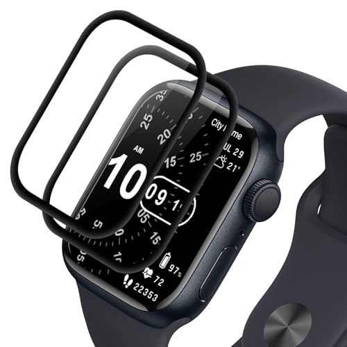 2 Stück Schutzfolie für Apple Watch Series 7/8/9 45mm Panzer schutzglas, fullscreen panzerglas, 9H Härte, Anti-Kratzen für Apple Watch Series 7/8/9 45mm schutzfolie 2 Stück Schutzfolie für Apple Watch Series 7/8/9 45mm Panzer schutzglas, fullscreen panzerglas, 9H Härte, Anti-Kratzen für Apple Watch Series 7/8/9 45mm schutzfolie von Beukei