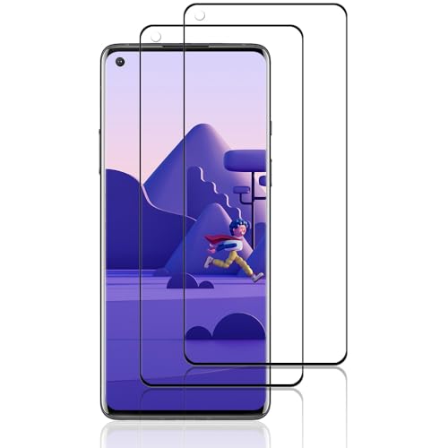 Beukei 2 Stück Panzer Schutz Glas für OnePlus 8 Pro, Handy Folie Film,[9H Härte][HD Klare][Blasenfrei][Anti-Kratzen] panzerglas schutzfolie von Beukei