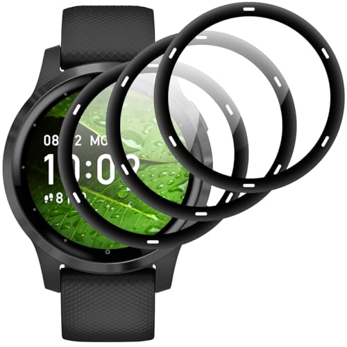 Beukei 3 Stück Panzer Schutz Glas für Garmin Vivoactive 4s, Handy Folie Film,[9H Härte][HD Klare][Blasenfrei][Anti-Kratzen] panzerglas schutzfolie von Beukei