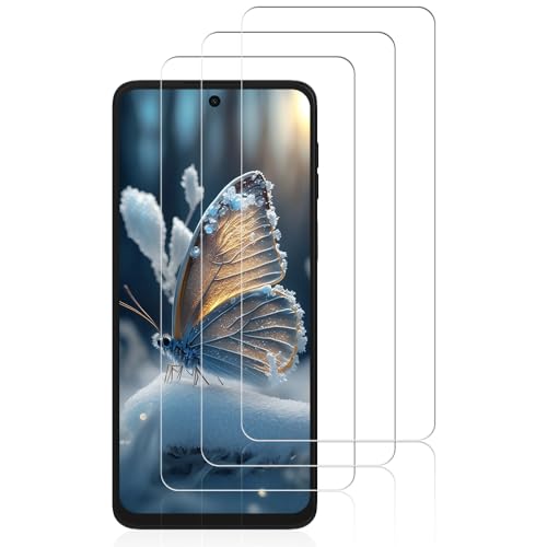 Beukei 3 Stück Panzer Schutz Glas für Motorola Moto G54, Tempered Glass Handy Folie,[9H Härte][HD Klare][Blasenfrei][Anti-Kratzen] Film von Beukei
