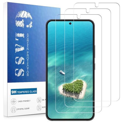 Beukei 3 Stück Panzer Schutz Glas für Samsung Galaxy S23 fe, Glasschutzfolie[9H Härte][Fingerabdruck-ID-Kompatibel][HD Klare][Anti-Kratzen] Glass protector von Beukei