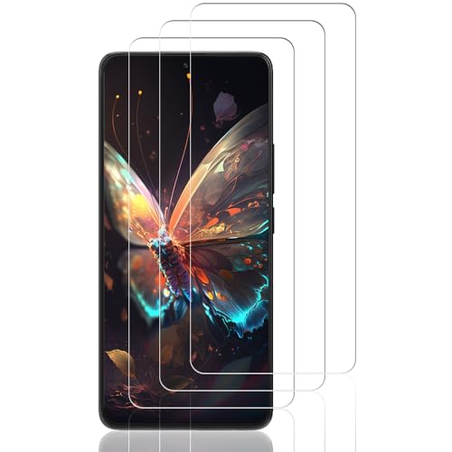 Beukei 3 Stück Panzer Schutz Glas für Xiaomi Redmi Note 13（ 4G/5G）/ Redmi Note 13 Pro (4G/5G) / Poco X6 / Poco X6 Pro, Tempered Glass Handy Folie, Film von Beukei